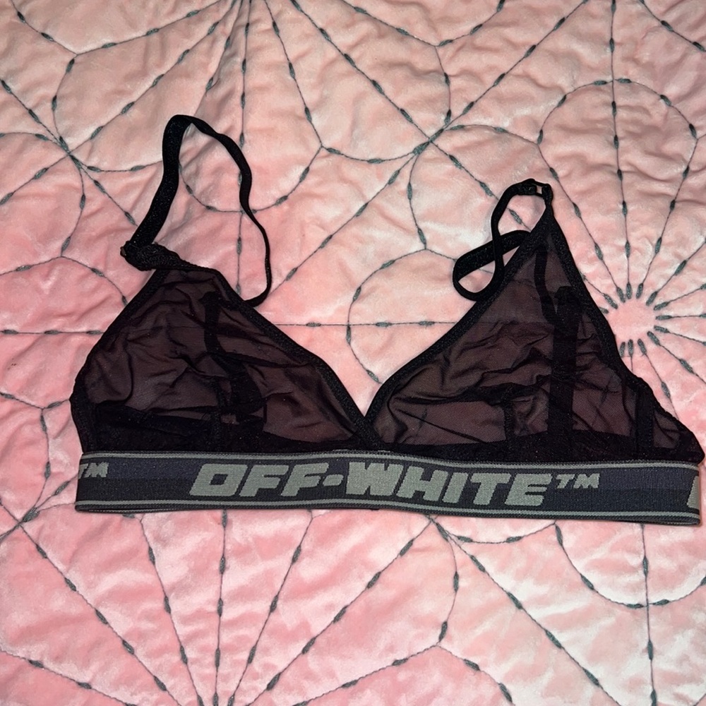 Off-White Mesh Bra